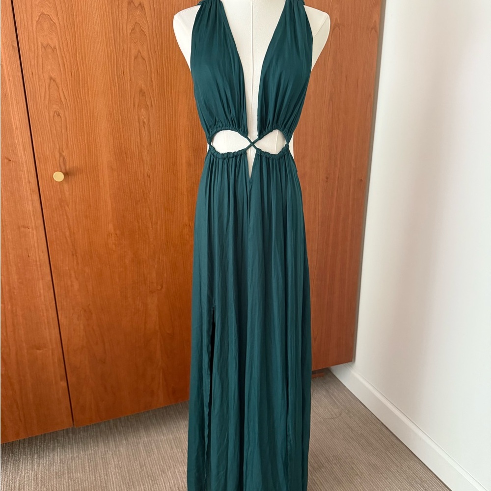 Hello Molly Deep Teal Since I Met You Backless Dress